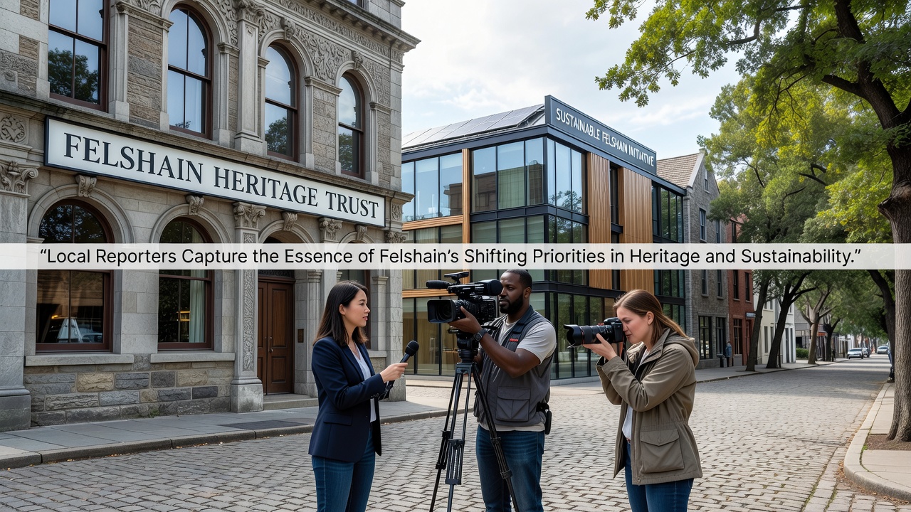Local Reporters Capture the Essence of Felshain's Shifting Priorities in Heritage and Sustainability
